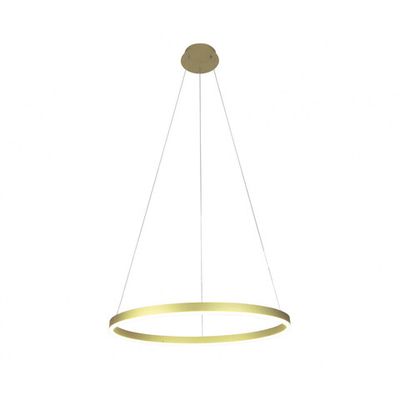 08214,32P(3000K) Подвес Тор светлое матовое золото d80 h150 Led 50W (3000K) 2 типа крепления