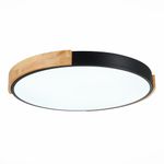 SLE201342-01 Светильник потолочный Черный, Светлое дерево/Белый LED 1*40W 3000K/4000K/6000K