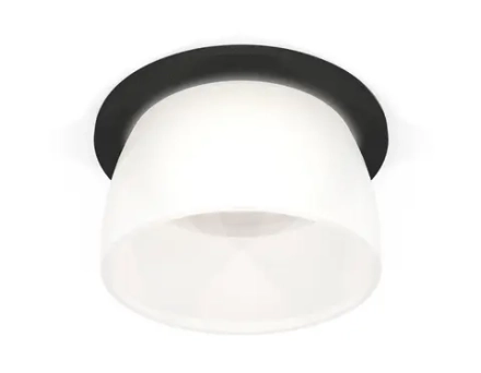 Комплект встраиваемого светильника с акрилом XC6513069 SBK/FR черный песок/белый матовый MR16 GU5.3 (C6513, N6258)
