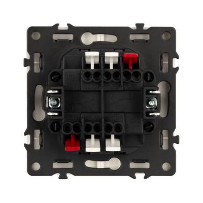 Механизм выключателя двухклавишный проходной SWT-NOBE-MKP2-SFPL-WH (230V, 10A) (Arlight, -)