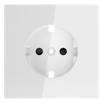 VLS000701 Накладка для розетки с заземлением и защитными шторками, S70 (белый глянцевый). (ТМ Maytoni)