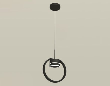 Комплект подвесного светильника с акрилом XB9102151 SBK/FR черный песок/белый матовый GX53 (C9102, N8434)