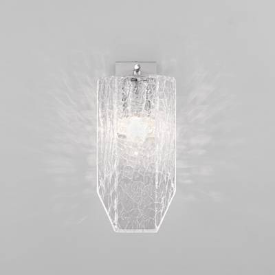 Настенный светильник с плафоном из фактурного стекла 381/1