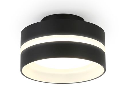 Светильник накладной TN5421 SBK/FR черный песок/белый матовый GX53 IP20 D95*60