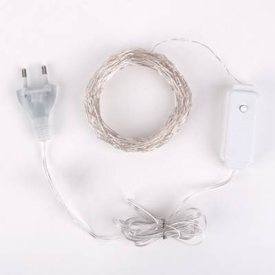 Гирлянда нить "роса" теплый белый 10М IP20 400-009