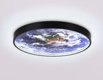 Светильник светодиодный настенно-потолочный FW11133 BK черный 25W LED 3000-6400K D400*38