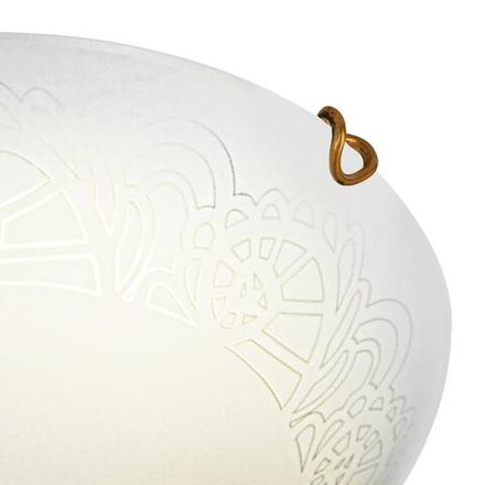 7602/BL SNOK SN Светильник стекло/белое/золото LED 24Вт 4000K D300 IP20 AMMONITE