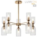 6586/10 MODERNI LN25 золото/прозрачный, металл/стекло Люстра подвесная E14 10*40W 220V KASSIA