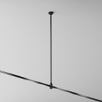Крепление потолочное Long одинарное 700мм Flarity черный, TRA159C-S1-B. TM Maytoni