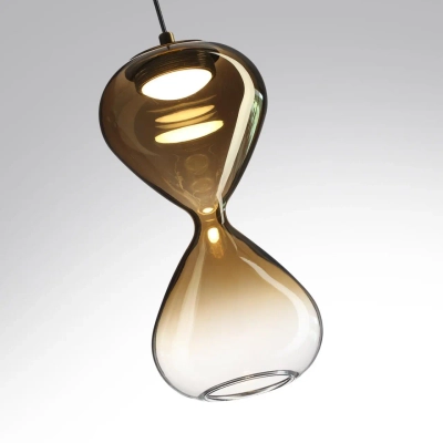 5094/4LA PENDANT ODL25 357 черный/золотой градиент/прозрачн./металл/стекло Подвес LED 4W 4000K 388Лм GLESSI
