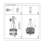 SL1627.103.05 Люстра подвесная ST-Luce Хром/Прозрачный E14 5*40W
