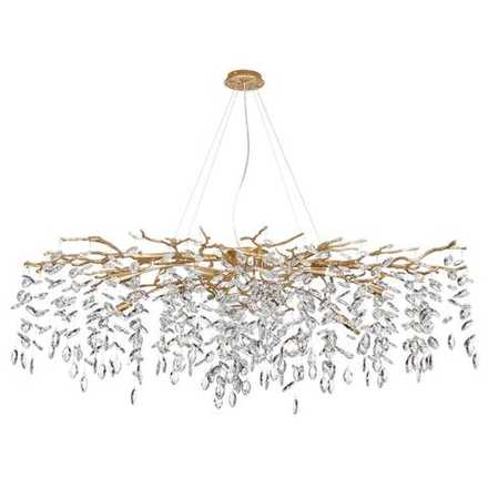 4969/14 HALL ODL24 613 античн.бронза/алюмин./хрусталь Люстра G9 14*40W DELICA