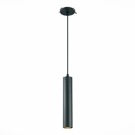 ST151.408.01 Встраиваемый  подвес Черный GU10 1*50W  IP20 D54xH290 220V Без ламп