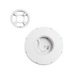 7661/18L MITRA LED SN 090 Светильник пластик/белый LED 18Вт 3000/4000K D230 IP40 OMEGA WHITE