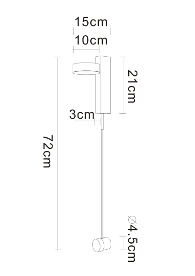 Настенный светильник Arte Lamp MIRACH A2142AP-10PB, 1хLED