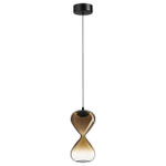 5094/4LA PENDANT ODL25 357 черный/золотой градиент/прозрачн./металл/стекло Подвес LED 4W 4000K 388Лм GLESSI