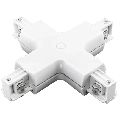 504146 Соединитель трековый трехфазный BARRA X-образный БЕЛЫЙ Lightstar