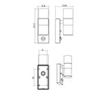 Фасадный светильник Arte Lamp MISTERO A3322AL-2BK, 2хGU10