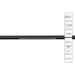 Магнитный трековый светильник Arte Lamp OPTIMA A7266PL-1BK, LED