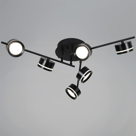 10590-0.3-06 Black светильник потолочный Reluce, GX53х6