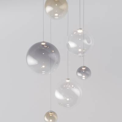 Подвесной светодиодный светильник со стеклянными плафонами 50230 LED