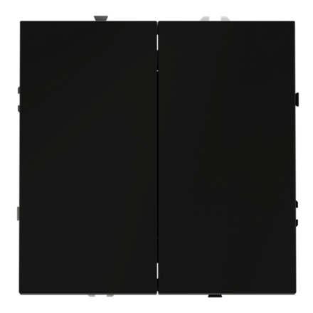 VLS020508 Перекрестный переключатель встраиваемый VOLTUM S70 двухклавишный 10А, (черный матовый). (ТМ Maytoni)