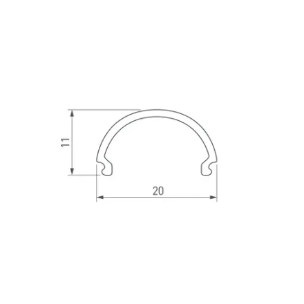 Экран SL-LINE-2011-2000 Round OPAL (Arlight, Пластик)