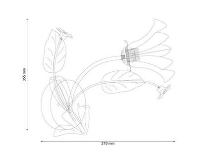 Бра Lucia Tucci Fiori di rose W112.1 LEFT