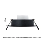 Точечный встраиваемый светильник Arte Lamp TARF A2167PL-1BK, 1хGU10