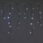 A-056AR WT FLASH светодиодная гирлянда "бахрома" 5x0.6м 180LED черный провод влагозащищен.