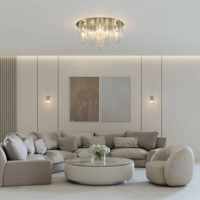 Настенный светильник с плафоном из фактурного стекла 381/1