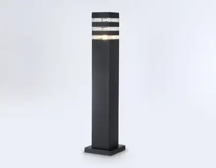 Светильник уличный ландшафтный ST2582 BK/CL черный/прозрачный IP54 E27 max 40W 90*90*630