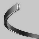 Шинопровод полукруг 800мм Flarity черный, TRX154-SR-D800-B. TM Maytoni