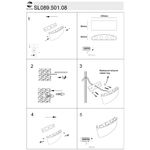 SL089.501.08 Светильник уличный настенный ST-Luce Белый кварцевый LED 8*1W 4000K