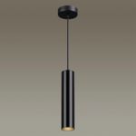 3872/1L HIGHTECH ODL19 405 черный Подвесной светильник GU10 1*50W 220V KIKO
