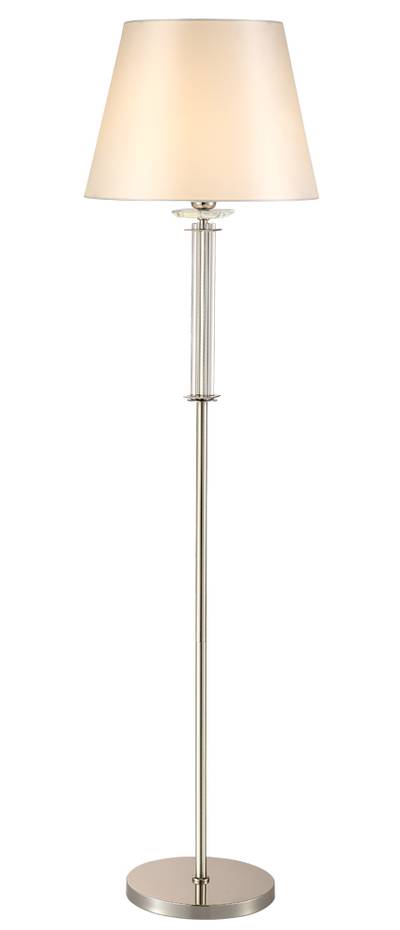 Торшер Crystal Lux NICOLAS PT1 NICKEL/WHITE 3400/601