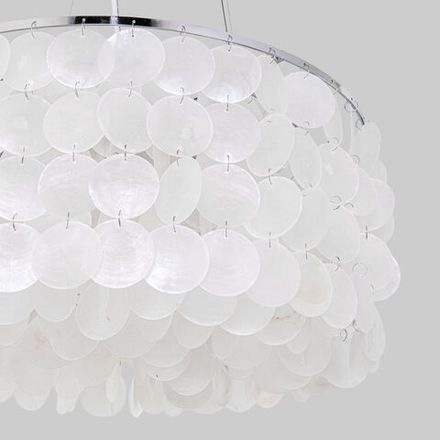 Подвесной светильник с перламутром 60005/4 хром