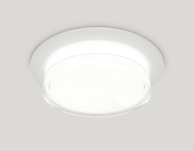 Комплект встраиваемого светильника с акрилом XC8050024 SWH/FR/CL белый песок/белый матовый/прозрачный GX53 (C8050, N8399)