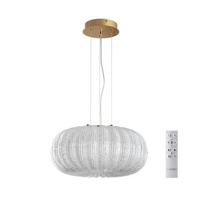 7720/36L PIKO LED SN 031 Светильник металл/стекло/прозрачный/золотой LED 36Вт 3000-6500K D400 IP20 пульт ДУ ANGELO