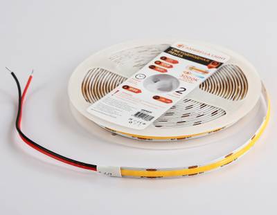 Светодиодная лента GS4651 COB 320Led/ 10W m/ 24V IP20 3000K 5m кратность резки 50mm (2 конт.)