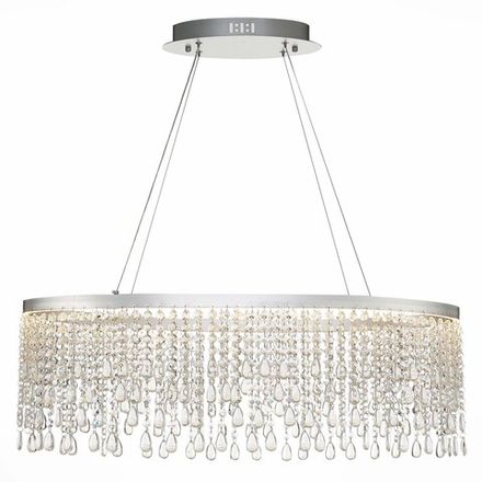 SL6201.103.37 Люстра подвесная ST-Luce Серебристый/Прозрачный LED 1*37W 3000K/4000K/6000K