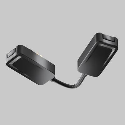 Коннектор питания угловой Radity встраиваемый черный, TRA084CPC-B-12. TM Maytoni