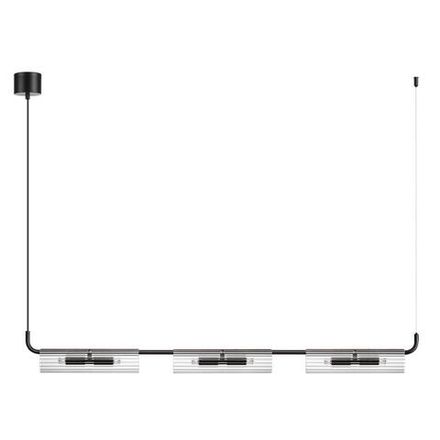 6561/6 SUSPENTIONI LN25 черный/прозрачный/металл/стекло Подвес G9 6*20W 220V TORONTO
