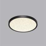 7662/24L MITRA LED SN 090 Светильник пластик/белый/черный LED 24Вт 3000/4000K D300 IP40 OMEGA BLACK