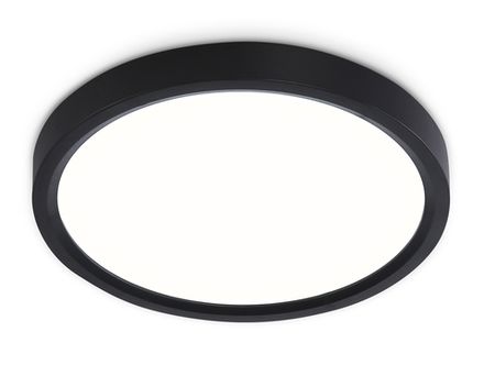 Светильник светодиодный ультратонкий FZ1902 BK черный IP54 13W 3000K-6500K CCT-переключатель D230*25 (Без ПДУ)