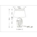 Декоративная настольная лампа Arte Lamp RUBY A4064LT-1BR, 1хE27