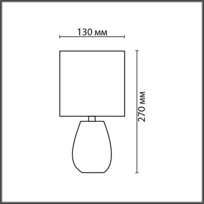 8160/1T COUNTY LN25 000 бежевый, керамика/текстиль Настольная лампа E14 1*40W 220V ASELA