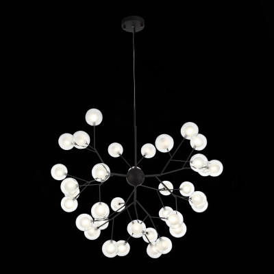 SL376.403.36 Светильник подвесной ST-Luce Черный/Прозрачный, Белый G4 LED 36*2W