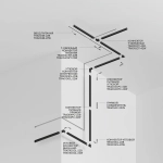 Шинопровод 2м Gravity встраиваемый белый, TRX010-422W. TM Maytoni