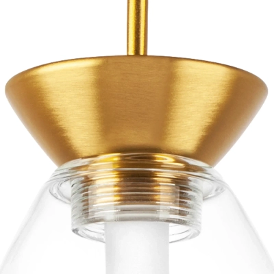 805110 Люстра COLORE LED 1х4W 240LM ЗОЛОТО/ПРОЗРАЧНЫЙ 3000K Lightstar